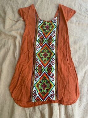 Arnhem Printed Mini Dress | Size Large (Fits Small) | Boho Festival Style